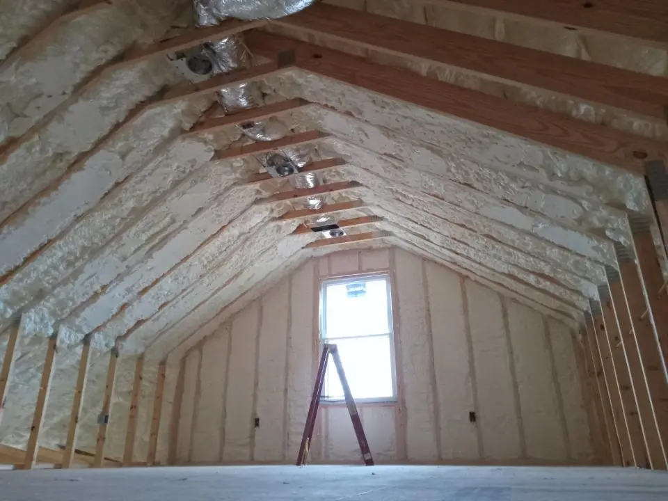 Spray foam roofing application for Crawl Space Insulation project in Alpharetta